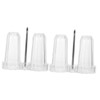 MAGICLULU 2 Sets Dispenser Holder Acrylic Spice Bottle Condiment Jar