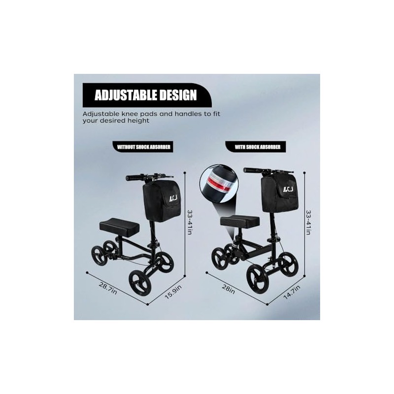 LCJ Adult Knee Scooter for Foot Surgery - Off Road