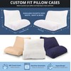 Contour Flip Pillowcase Pillow Cover Protector, White - Standard (20
