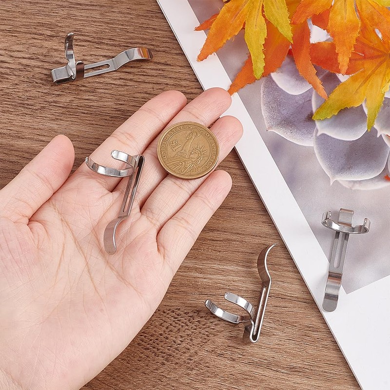 UNICRAFTALE Flashlights Clip 420 Stainless Steel Flashlights Pen Clip 18