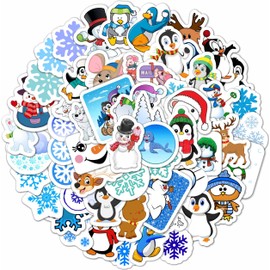 Winter Stickers for Kids - Snowflake Stickers - Winter Party Favors for Kids - Penguin Stickers, Snowman Stickers, Polar Bear Stickers, Reindeer Stickers - Winter Holiday Stickers (167 Pcs)