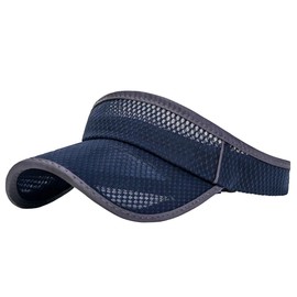White Fang CA791 Plain Visor, Mesh, Cap, Hat, Outdoor, Fishing, Golf, Women's, Men's, navy
