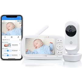 Motorola Ease44CONNECT Wi-Fi Video Baby Monitor with with Power Cables