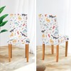 Kigai Cute Funny Kids Dinosaurs Chair Covers Set of 2,