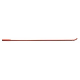 Medline Industries DYND13614 Intermittent Urethral Catheters, Coude, Red Rubber, Latex, Sterile, 16" Length, 14 French Size (Pack of 12)