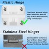 4 Set Cooler Plastic Hinges with Screws Set, Cooler-Hinges Replacement