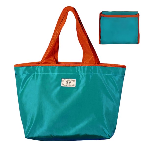 TingHong Reusable Large Foldable Shopping Tote Bag - 1 Pack,