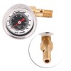 Universal Fuel Pressure Liquid Filled Regulator Gauge Adapter Kit 0-100PSI