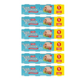 Van Ecuador Tuna in Water 4 cans X 3oz (6 packages)