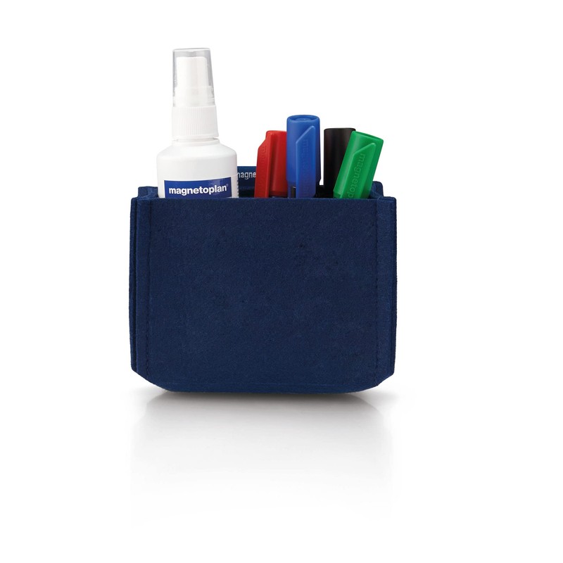 magnetoplan magnetoTray ecoAware Medium Magnetic Felt Pen Holder, 13 x