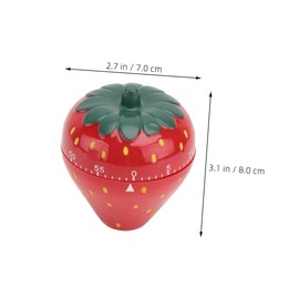 Mikinona User-Friendly Mechanical Timer Strawberries Alarm Ideal for Cooking Baking Space-Saving