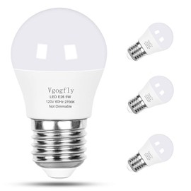 Vgogfly LED Bulb 5W 40 Watt Equivalent Light Bulbs Night Stand Bulb Table Lamp Bulb Warm White 2700K LED Energy Saving E26 Medium Screw Base for Home Light Bulb 4 Pack