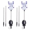2 Pack LED Solar Angel Lights Solar Powered White Light