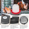 Chicken Water Heater for Winter - 15.35" Poultry Waterer Heated