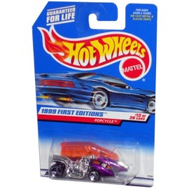 Hot Wheels Mattel 1999 First Editions 1:64 Scale Purple Popcycle Die Cast Car #013