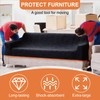 XUANPEILIN Moving Blankets, 80 * 72 Inches, Black, 2-Pack