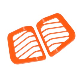 REPAIROCK 1 Set Dashboard Side Air Vent AC Outlet Cover Trim for Jeep Wrangler JL JLU 2018-2024 Dash Air Conditioning Vent Cover Trims ABS Orange