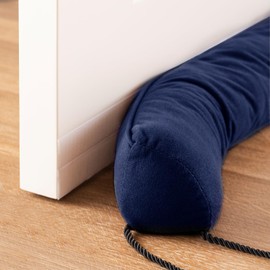 Sunolga 36" Door Draft Stopper Blocks Hot and Cold Air with Removable Washable Cover for Gaps Up to 3", All-Season Seal for Noise, Door Sweep for Bottom of Door and Window, Home Essentials, Blue