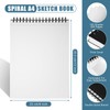 Jetec 4 Pack Blank Sketch Book Spiral Hardcover Sketchbook 9"