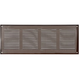 Vent Systems 16" x 6'' Inch Brown Air Vent Cover Metal Air Return Grill with Built in Pest Guard Screen HVAC Vent Cover for Home Improvement Vent Duct Cover