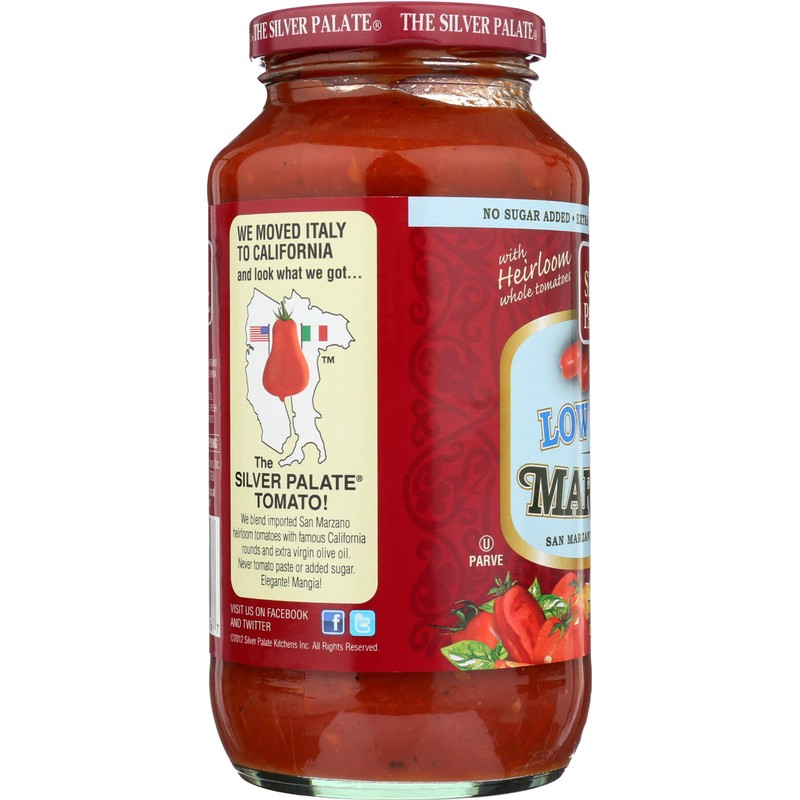 Silver Palate, Marinara Sauce Low Salt, 25 Ounce