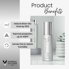 Kenra Professional Kenra Platinum Blow-Dry Spray | Time-Saving Heat Protectant | Detangles, Smooths, and Softens | Eliminates Frizz & Resists Humidity | Medium To Coarse Hair | 6.8 fl. oz