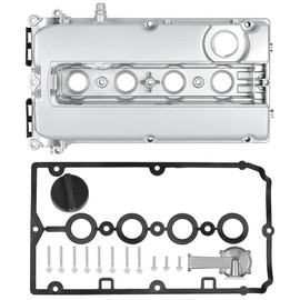 XIMAKA Upgrade Aluminum Valve Cover Fit for Chevy Astra 07-08, 10-16 Cruze, 12-18 Sonic, 13-20 Trax, 09-11 Aveo Aveo5, 09-10 Pontiac G3, 08-09 Saturn Astra 1.6l 1.8l Engine, Replace# 55558673 White
