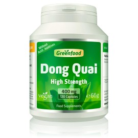 Greenfood Dong Quai, 400 mg, high-dose Extract (10:1),120 Capsules - Valued for Thousands of Years in China. Without Artificial additives, Without Genetic Engineering. Vegan.
