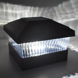 RELIGHTABLE 10x White / Black / Copper / Silver 5" x 5" Solar Post Deck Cap Fence LED Light  - Copper