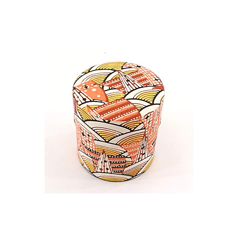 yamako- Tea Container Do ikarasa Small Modern Seigaiha 88088