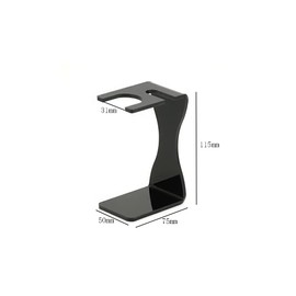 lasenersm 1 Piece Acrylic Shaving Brush and Razor Holder Shave Brush Stand Beard Brush Holder Razor Stand Razor Brush Holder for Razor Storage Men's Shaving Tool, Black