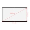 Thickened Portable Crease-Free Soft Projection Screen, Movie Projection Screen, White