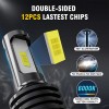 AUIMSOCO 9005 9006 LED Headlight Kit Combo Bulbs 10000K High