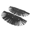 KIMISS Motorcycle Floorboard Fringe, 2Pcs Motorcycle Floorboard Fringe PU Leather