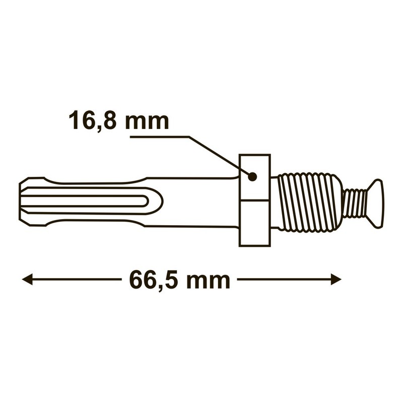 ALM IPEX SDS Plus Drill Chuck adapter for 3/8 x