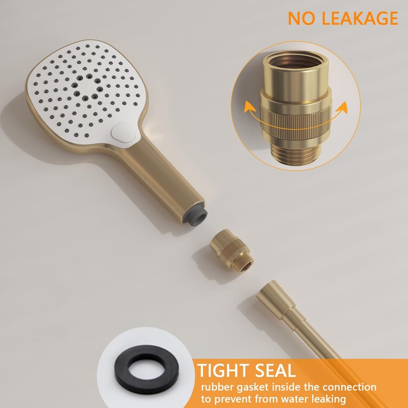 ChuangTim Shower Head Shut Off Valve, Shower Flow Control Valve
