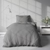 Visaggio Reversible Microfibre Bed Linen 135 x 200 cm Grey