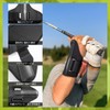 【プロ選手監修】ゴルフ練習器具 ゴルフスイング練習器具 素振り 手首矯正リストバンド ゴルフスイング補正ベルト付き 左右利き兼用 男女兼用 ハンドファースト スイング改善 (ブラック)