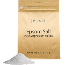 Pure Sal De Epsom Para Consumo Humano Natural Sulfato De Magnesio Limpieza Higado