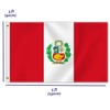 3×5 FT Peru Flag, Large 75D Peruvian National Outdoor Banner,Decor
