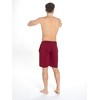 INSIGNIA Mens Twin Pack Pyjamas Cotton Lounge Shorts Bottoms (Wine