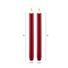 CozierGlow Wax Flameless Taper Candles Flickering with Remote and Timer,