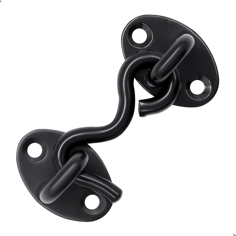QJZXUEZHEN 2Pcs 2 inch Barn Door Lock, Cabin Hook Eye