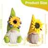 Snowtain Gnome Figures, Pack of 2 Spring Sunflower Gnome, Cute