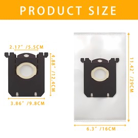 ECOMAID 10 Pack Replacement S Bag Compatible for Electrolux EL4100 EL4200 EL6980 EL7000 EL8500 EL202F Vacuum Cleaner Classic S Bag Long Performance