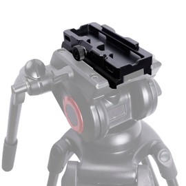 NICEYRIG Quick Release Plate Conversion Arca to Manfrotto Standard 2 in 1 Plate for Dji Ronins / ZhiYun Weebill Tripod / Gimbal Stabilizer / Arca-Swiss Compatible / Easy On / Off DSLR - 563