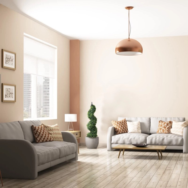 Lvydec 2 Pack Artificial Boxwood Topiary Tree, 3ft Topiary Plants