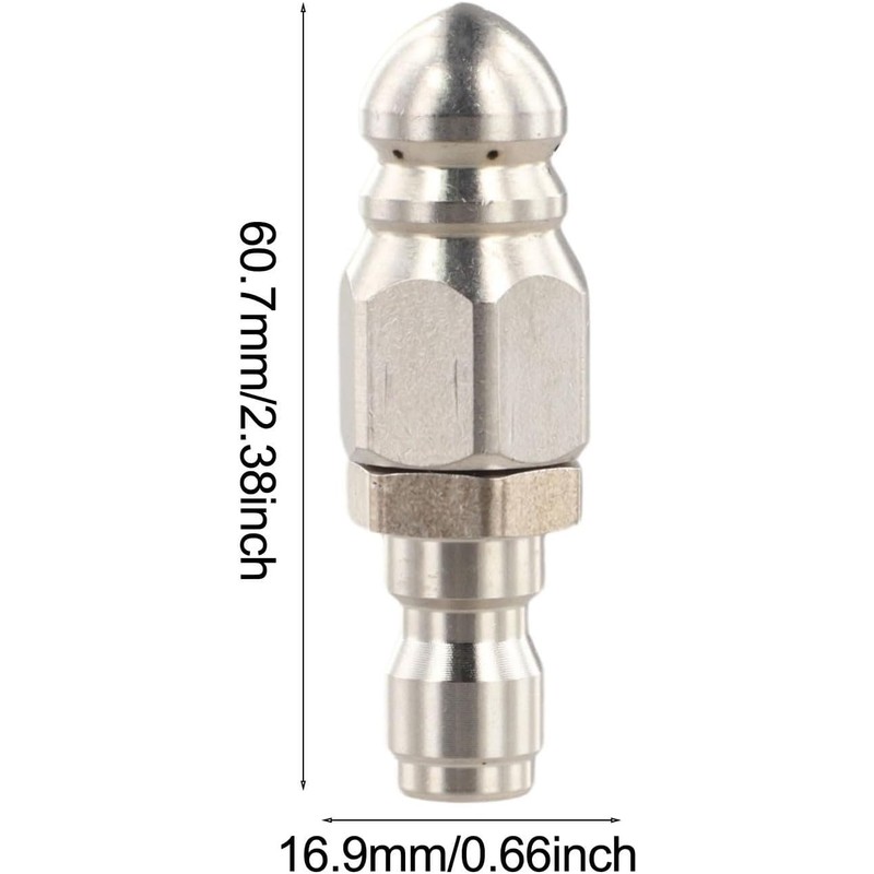 High Pressure Sewer Jet Nozzle 6cm Stainless Steel