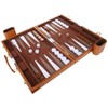 Backgammon Set - Classic Board Game with Premium Leather Case
