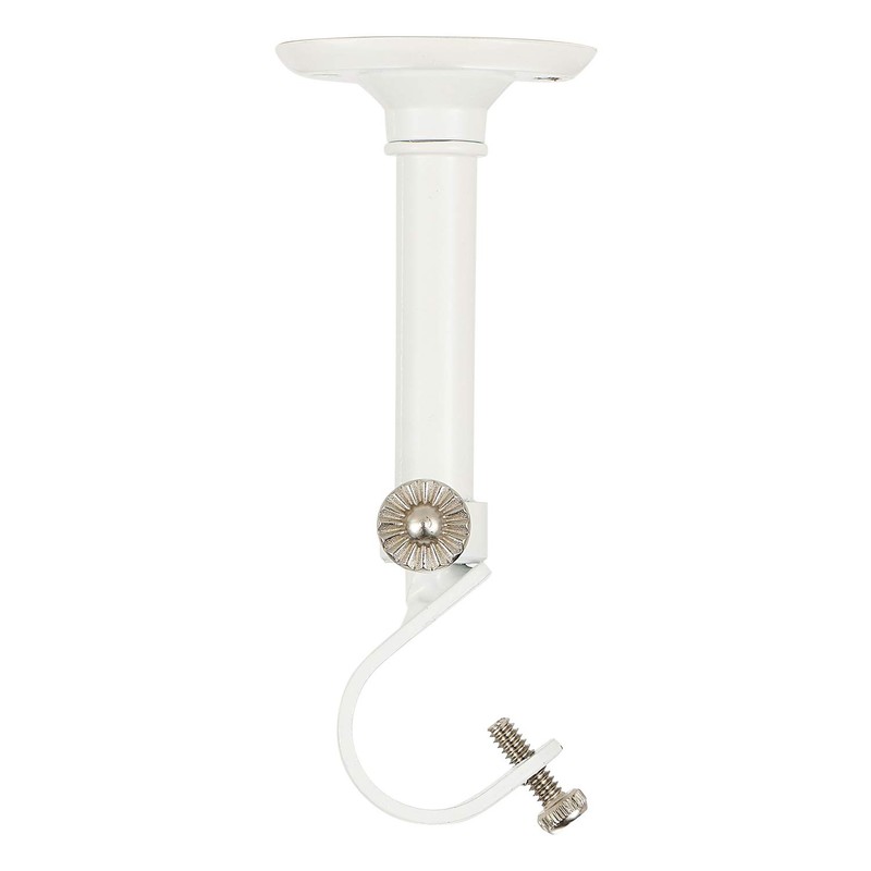 YunNephele Ceiling Curtain Rod 56-108 inch,Adjustable Metal Single Window Curtain